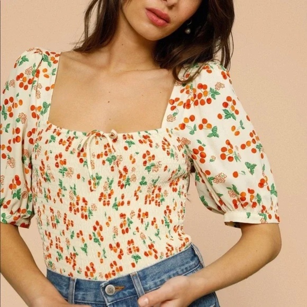 Rouje Katia Puff Sleeve Top